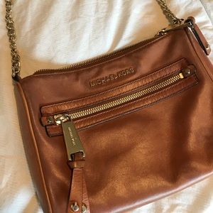 Classic Camel Leather Michael Kors Crossbody